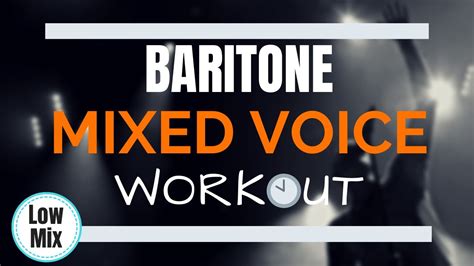 Daily MIXED VOICE Vocal Workout - Baritone Exercises - YouTube