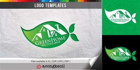 Green Home - Logo Template by Acongraphic | Codester