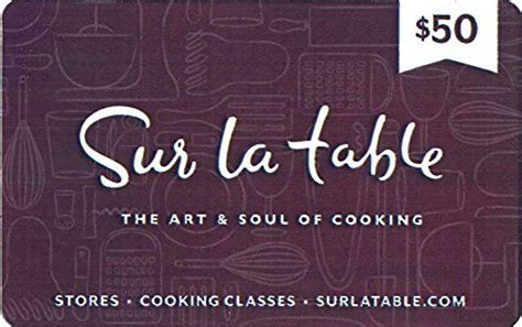 Sur La Table Gift Card | Gift card, Gifts, Chef gifts