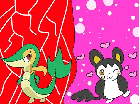 Snivy And Emolga by vaultszaoldyeck99 on DeviantArt