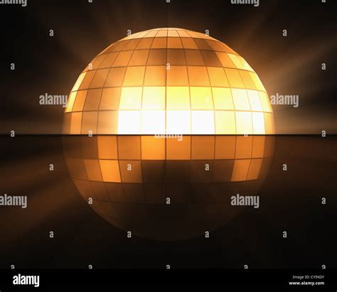 Orange disco ball Stock Photo - Alamy