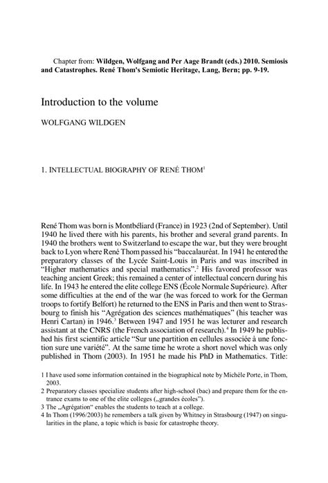 (PDF) Chapter from: Wildgen, Wolfgang and Per Aage Brandt (eds.). Semiosis and Catastrophes ...