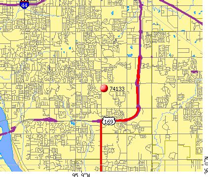 Tulsa Zip Code Map With Streets – Map VectorCampus Map