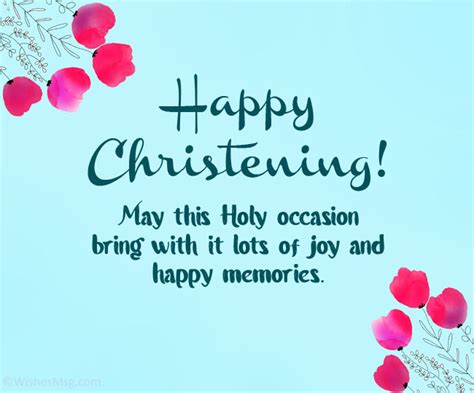 100+ Happy Christening Messages - Welcome To The Christian World