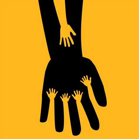 big hand hand helping other hand suitable for charity donation poster ...