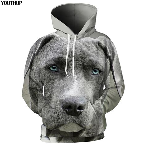 YOUTHUP 2020 New Design 3D Hoodies Men Women Hooded Sweatshirts Dog Print Funny Pullover 3d Tops ...