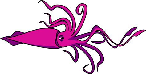 Squid clipart cartoon purple, Squid cartoon purple Transparent FREE for ...