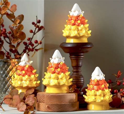These Ceramic Halloween Trees Look Just Like Candy Corn | Better Homes & Gardens