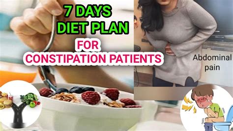 Diet plan for constipation// 7 days diet plan-cure constipation - Daily routine//Nutrition Crew ...