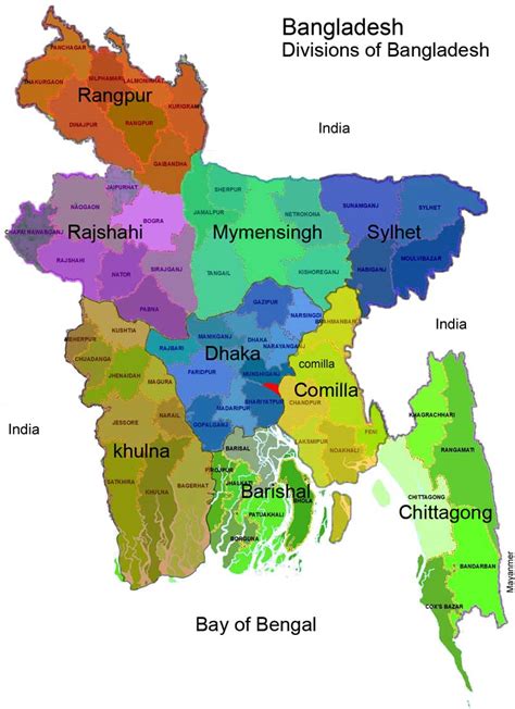 Map of Dhaka Division - Progress Bangladesh EN