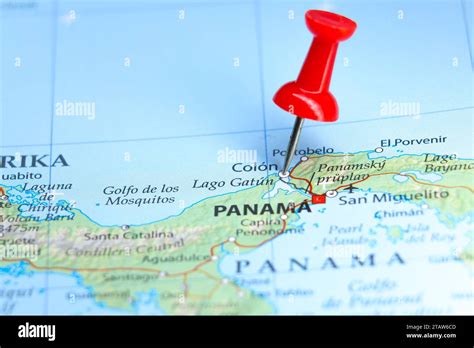 Map of colon panama hi-res stock photography and images - Alamy