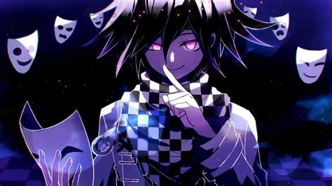 Download Kokichi Ouma With White Masks Wallpaper | Wallpapers.com