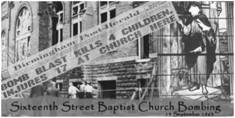 Bombing of 16th street Baptist Church - Civil Rights Project