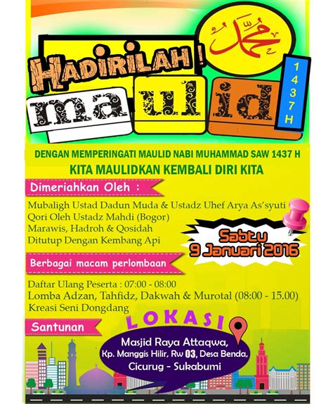 Contoh Brosur Maulid Nabi – Sketsa