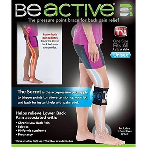 Be-Active Brace Acupressure Pad Back Pain Sciatica - Walmart.com - Walmart.com