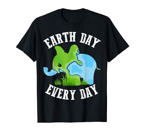 Earth Day Every Day Shirt Vintage Elephant Earth Day T-Shirt ...