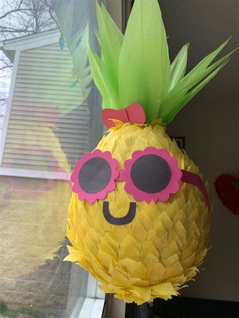 inspiration for pineapple pinata Pineapple Pinata, Pineapple Birthday Party, Tropical Birthday ...