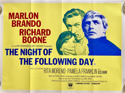 The Night of the Following Day Quad Poster — 20th Century Movie Posters