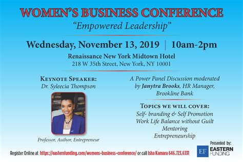 Women's Business Conference - Eastern Funding