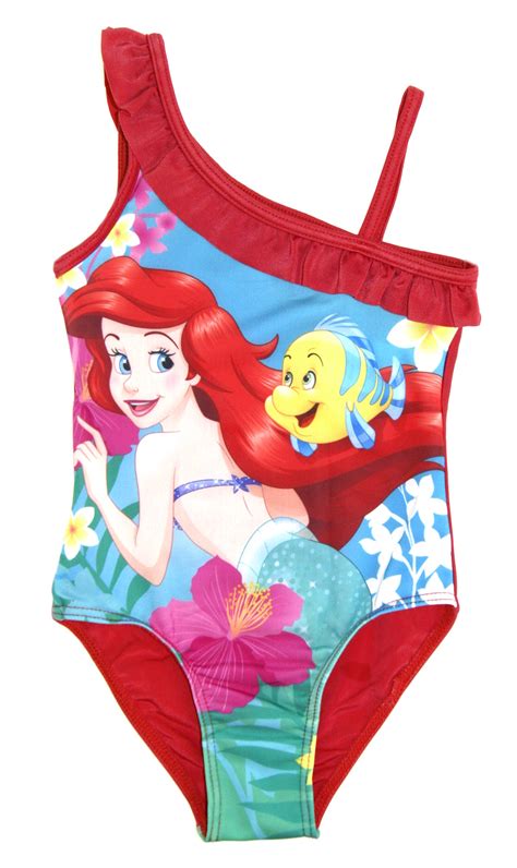 Girls Disney Character Swimming Costume Swim Suit Beach Summer Swimwear Size | eBay