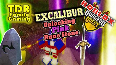 DUNGEON QUEST EXCALIBUR - Unlocking Purple/Pink Rune Stone! (Egg locations) - YouTube