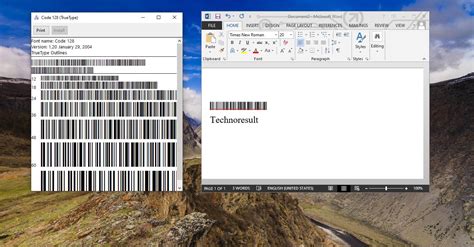 How to Add Barcode Font in Microsoft Word? - Technoresult