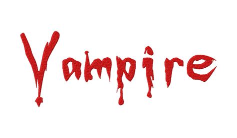 Vampire Slayer Machine Embroidery Font Design – Blasto Stitch