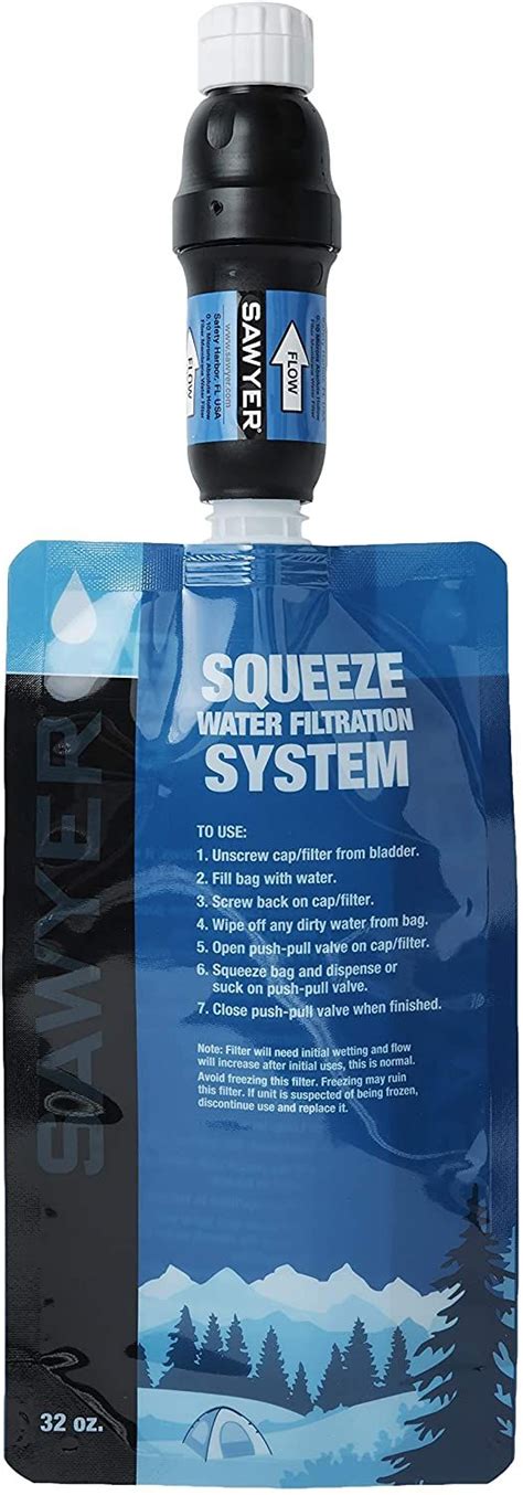 Sawyer Products Squeeze Water Filtration System in 2021 | Portable ...