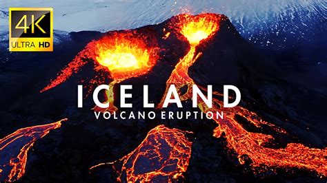 Iceland Volcano Eruption Up-close Drone Video | Stunning Cinematic View ...