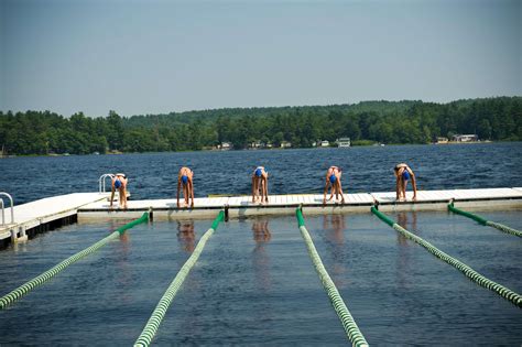 Swimming at Tripp Lake | One of the Finest Maine Camps for Girls