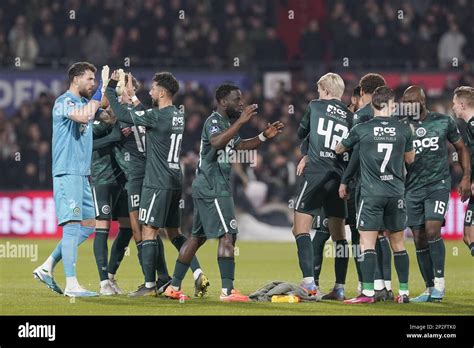 ROTTERDAM, 04-03-2023, Stadium de Kuip, Dutch Eredivisie Football, season 2022 / 2023, Match ...