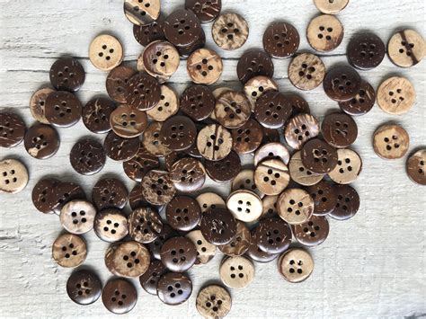 Coconut shell buttons. Fun quirky & eco friendly. Natural | Etsy