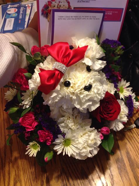 Flower Arrangement - make a bedlington terrier? | Animal flower arrangements, Unique flower ...