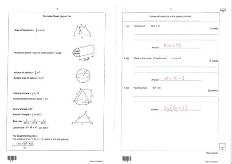 Aqa Gcse Maths Foundation Past Papers 2023 - Printable Templates Protal