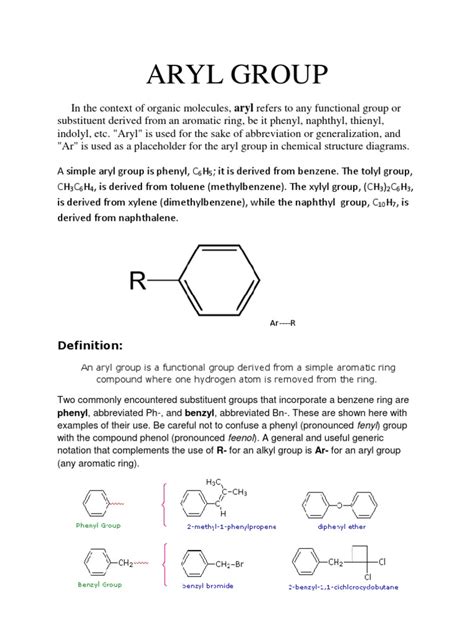 Aryl Group | PDF | Pyridine | Heterocyclic Compound