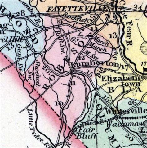 Robeson County, North Carolina, 1857 | House Divided