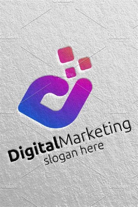 Digital Marketing Financial Logo 57 | Logo design template, Vector logo ...