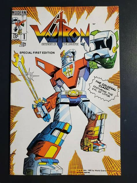 | Voltron #1 (1985) Modern Comics NM 1st App Voltron in US Comics Key ...