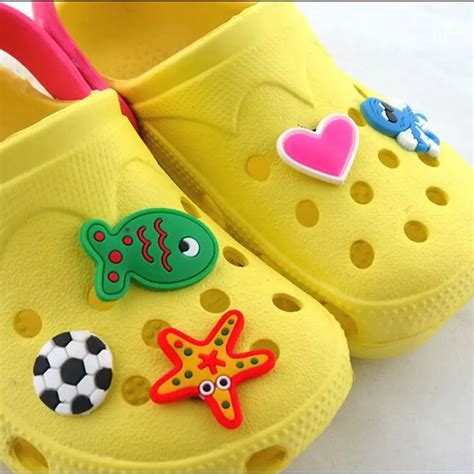 24pcs PVC Shoe Charms Shoe Buckle Accessories Croc Decoration With Hole For Children-in Shoe ...