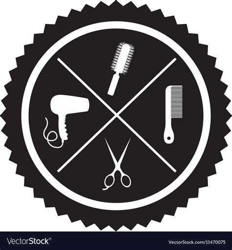 Hair saloon design Royalty Free Vector Image - VectorStock