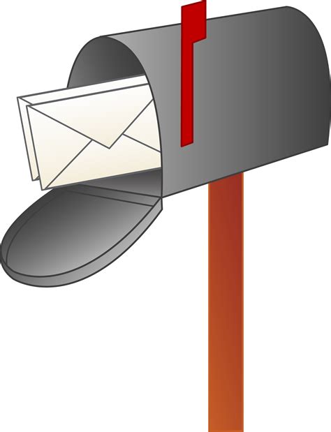 Mailbox With Letters - Free Clip Art