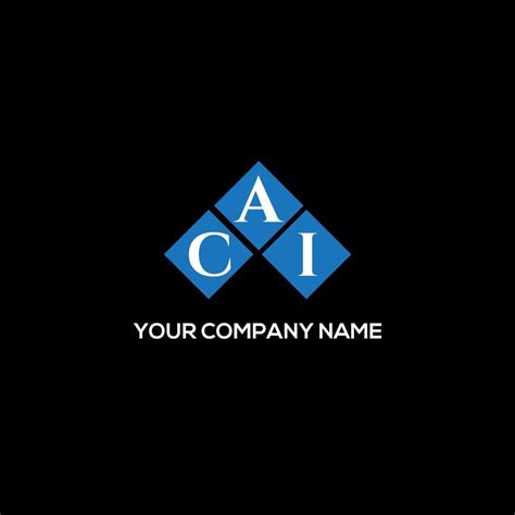 CAI letter logo design on BLACK background. CAI creative initials letter logo concept. CAI ...