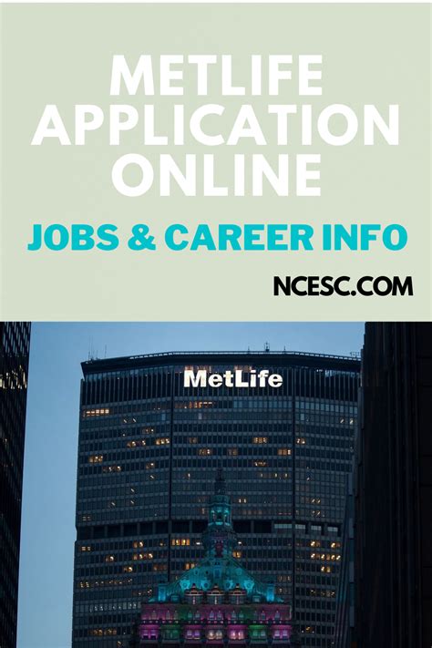 MetLife Application: Jobs & Careers Online – Discovering Employment ...