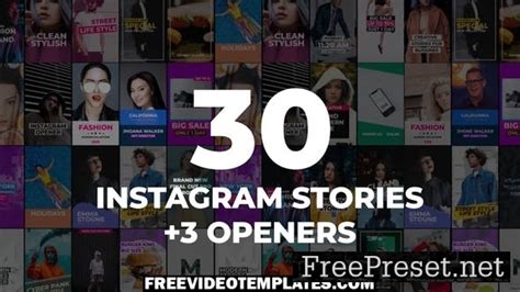 30 Instagram Stories Pack - Video Template - 26307231