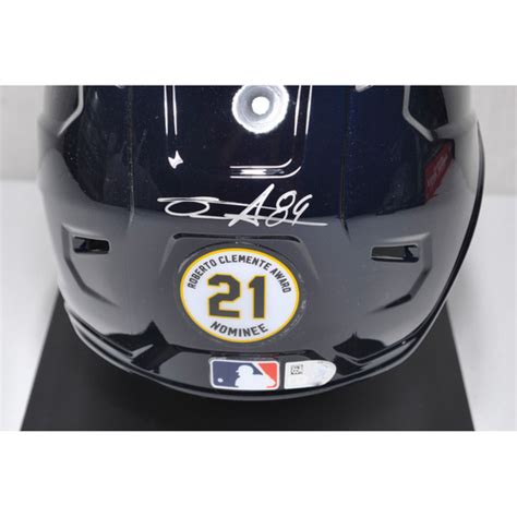 2023 Roberto Clemente Day Auction - Autographed Helmet: 2023 Roberto Clemente Nominee Tanner ...