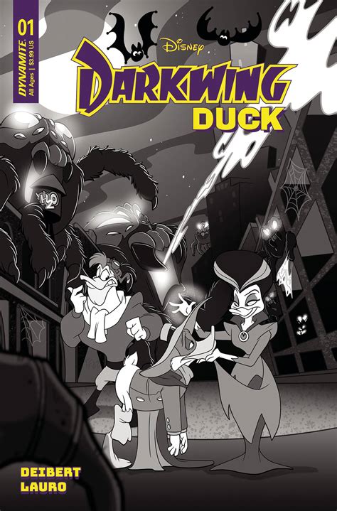 Darkwing Duck #1 Cover ZI 10 Copy Last Call Incentive Forstner Black & White | ComicHub