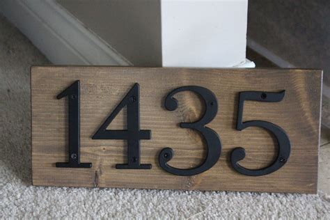 Rustic wood house number sign by KYShabbyChic on Etsy | House numbers, House number sign, House ...