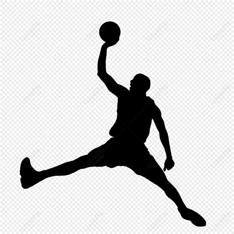 Basketball Shooting Action Silhouette, Basketball, Shooting, Material Free PNG And Clipart Image ...