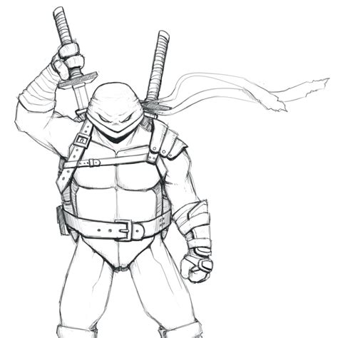 Leonardo TMNT Sketch by ebbewaxin on DeviantArt