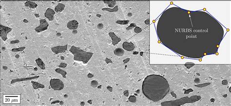 SEM image of a particulate composite with an epoxy matrix and embedded... | Download Scientific ...